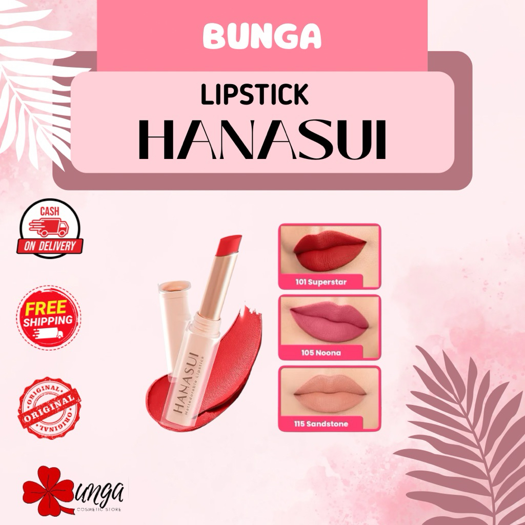 BUNGA - Hanasui Mattedorable Lipstick / Hanasui Lipstick Mattedorable / Lipstick Hanasui Mattedorabl