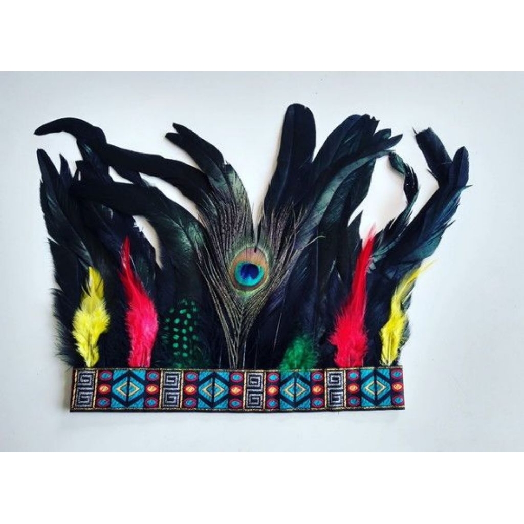 hiasan kepala/hiasan kepala payet /hiasan kepala bulu merak