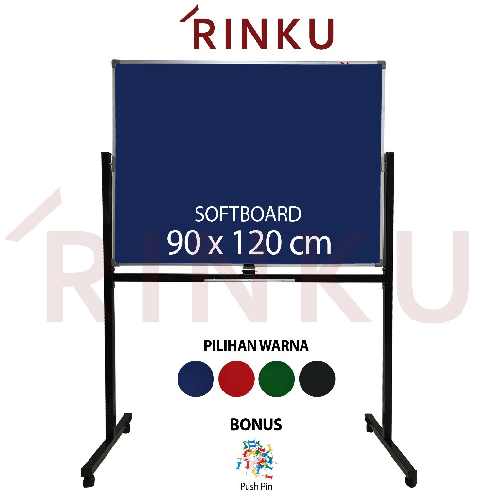 

Softboard Pin Board Cork Board Standing Bludru Rinku 90x120 cm