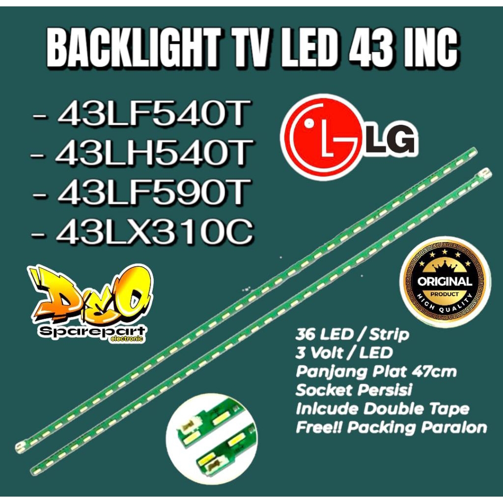 BACKLIGHT TV LG 43LF540T 43LH540T 43LF590T 43LX310C LAMPU BACKLIGHT LG 43LF540 43LF590 43LF590
