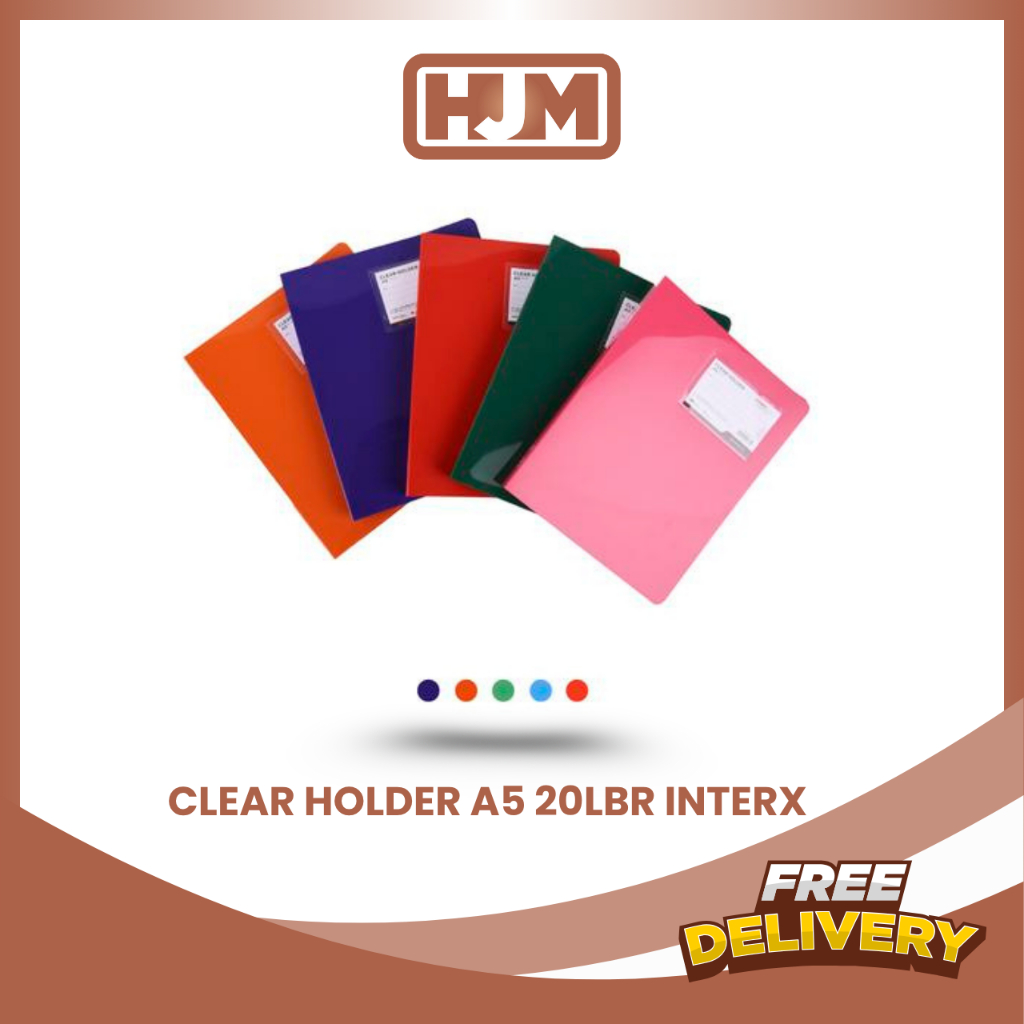 

INTERX CLEAR HOLDER A5 20 PC || CHX 20A5