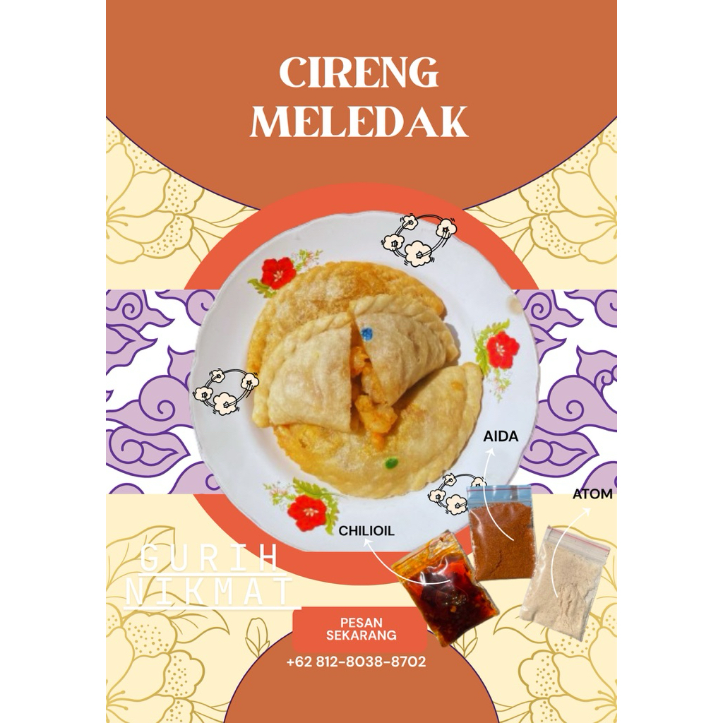 

cireng isi ukuran jumbo 1pax 3pcs ,AYAMPEDAS/AYAMORI/USUS/ATIAMPELA/JANDO/KEJU