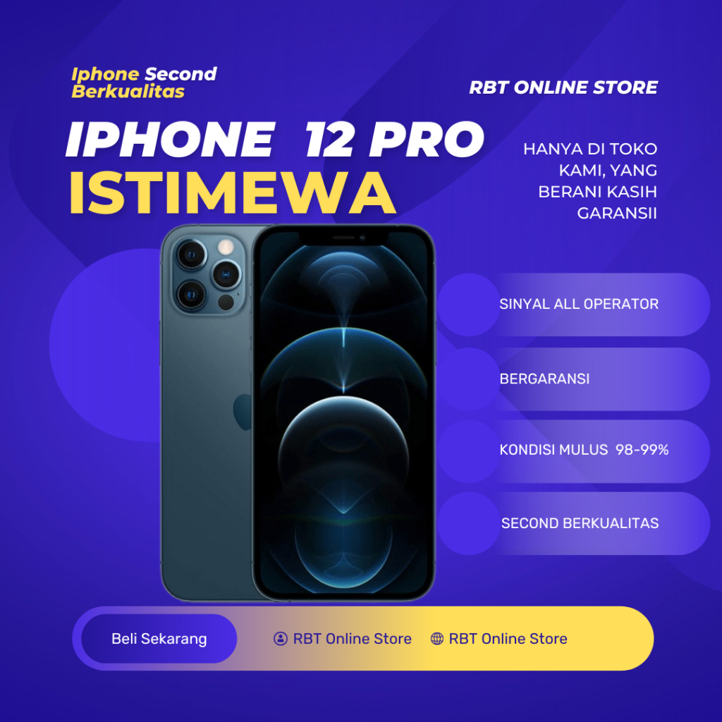 iPhone 12 pro 128gb, 256gb original second inter fullset