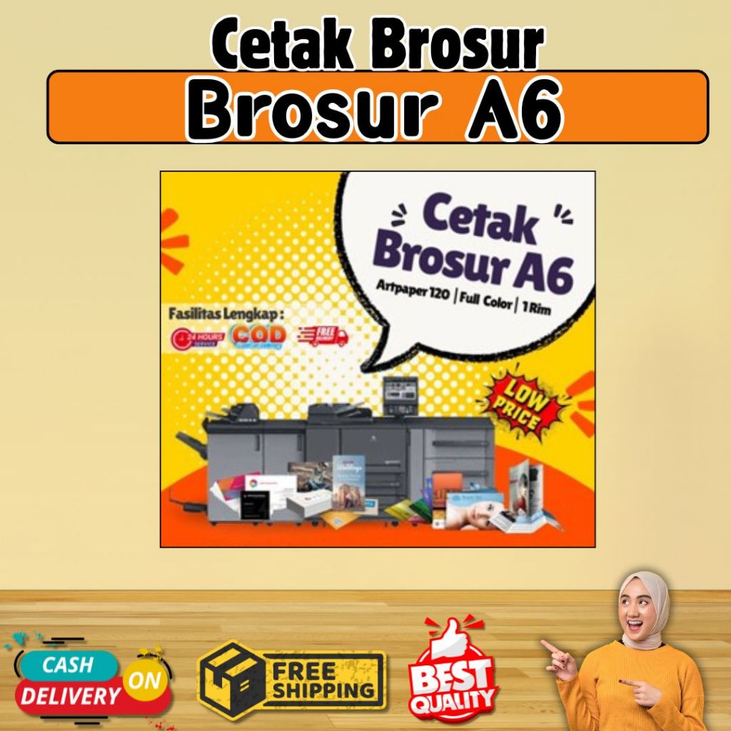 

Cetak Brosur A6 / Cetak Flyer A6 Murah 2 Sisi COD FULLCOLOR