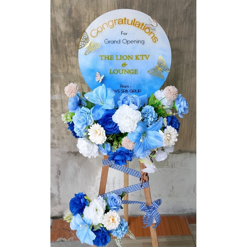 

[READY INSTAN, TIDAK PO] PAPAN UCAPAN ACRYLIC FULL BUNGA