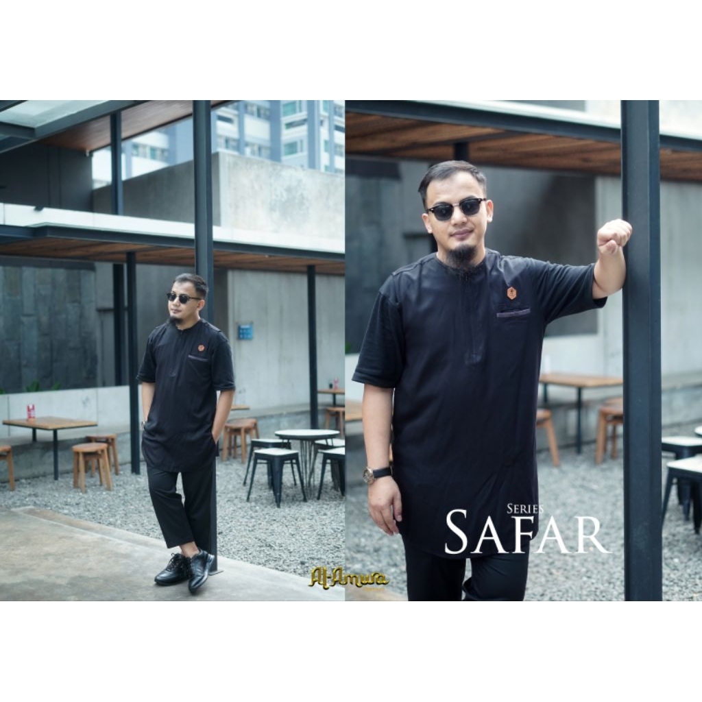 AL AMWA SAFAR Rompi Zipper jumbo baju rosal pria romsol