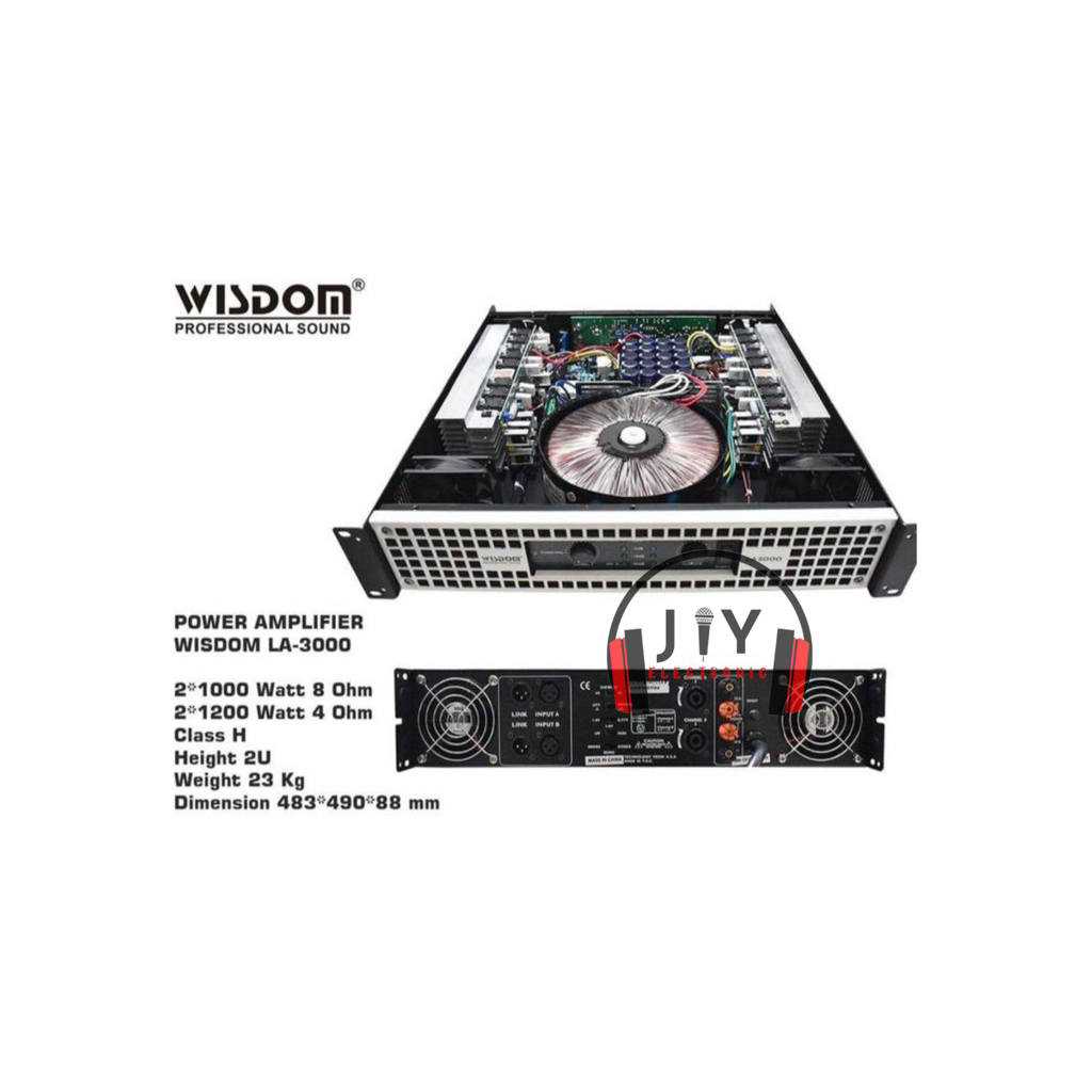 Power Wisdom 2 Channel Class H LA-3000 LA3000 LA 3000