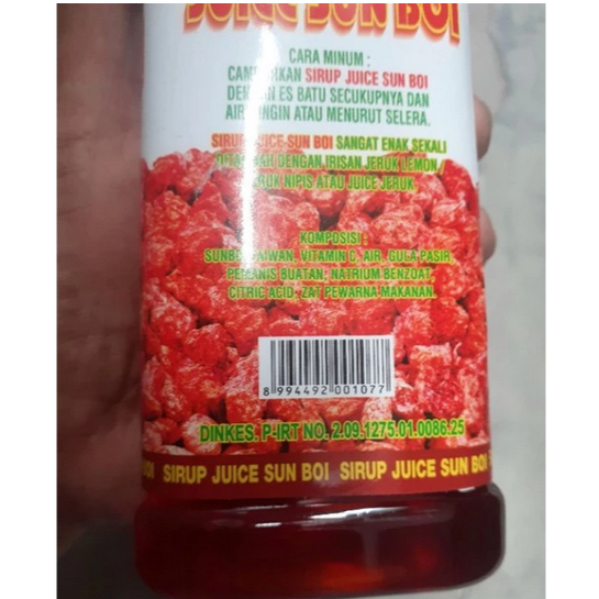 

Jus Semboi / Juice Sirup Sun Boi 600 Ml / Minuman Vitamin C / Kiam Boi Asinan Buah Plum