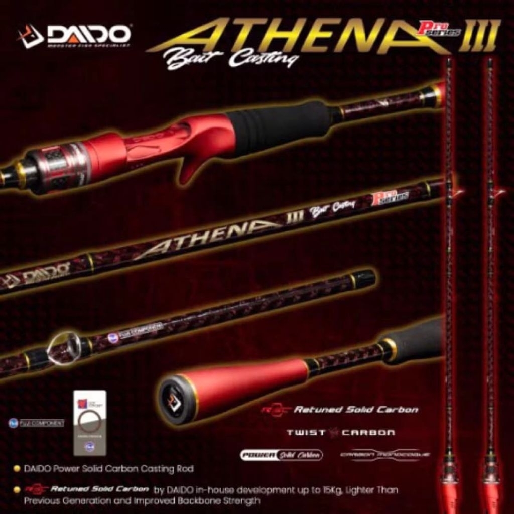 Joran BC Daido Athena III Pro Series Baitcasting Cincin Fuji