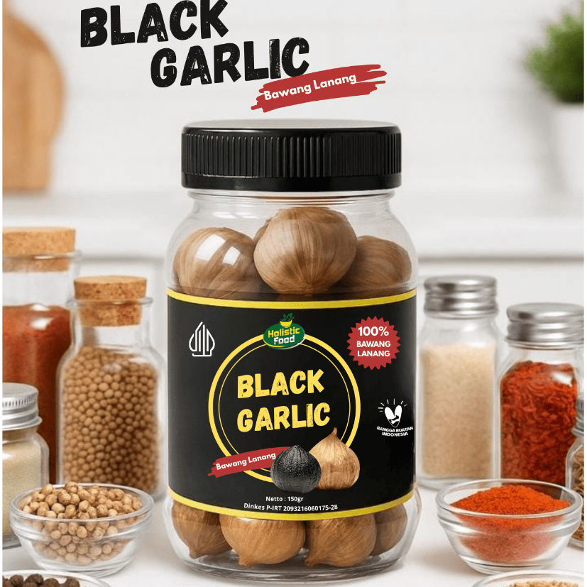 

Black Garlic Premium (150gr) – Bawang Hitam Fermentasi Asli & Berkualitas Premium