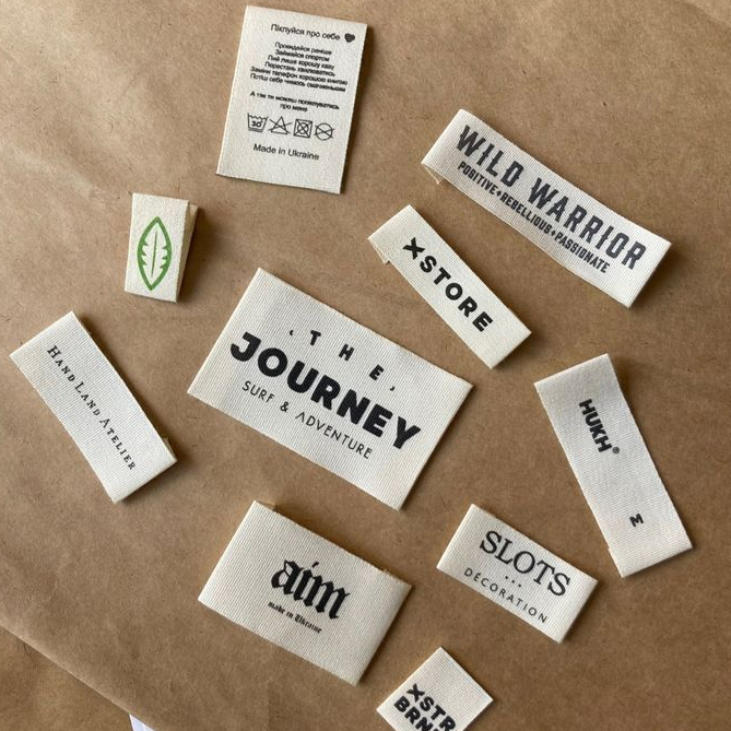 

100pcs label baju piterban import label katun halus label hijab bahan katun halus