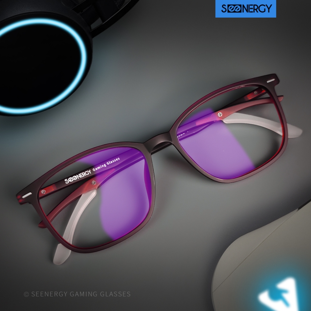 SEENERGY Kacamata Gaming | Hades Flaming Red