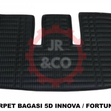 Karpet 5D Premium Bagasi Belakang Mobil Toyota All New Innova Reborn 2016 2017 2018 2019 2020 2021 2