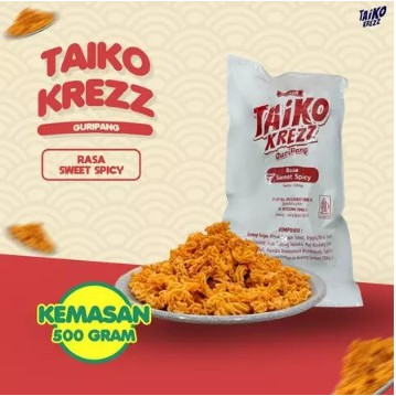 

Snack Taiko Krezz Guripang Pedas Sweet Spicy 500g Camilan Ringan Lezat Gurih Pedas Parcel