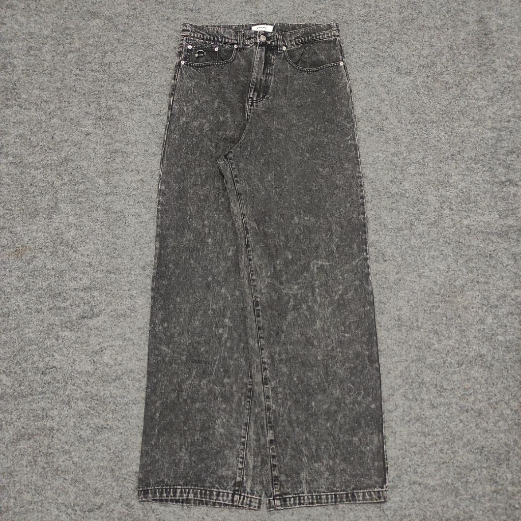 Mono Mart Grey Washed Baggy Jeans Pants