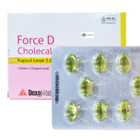 Force D (Cholecalciferol) Softgel 5000 IU/1000 IU