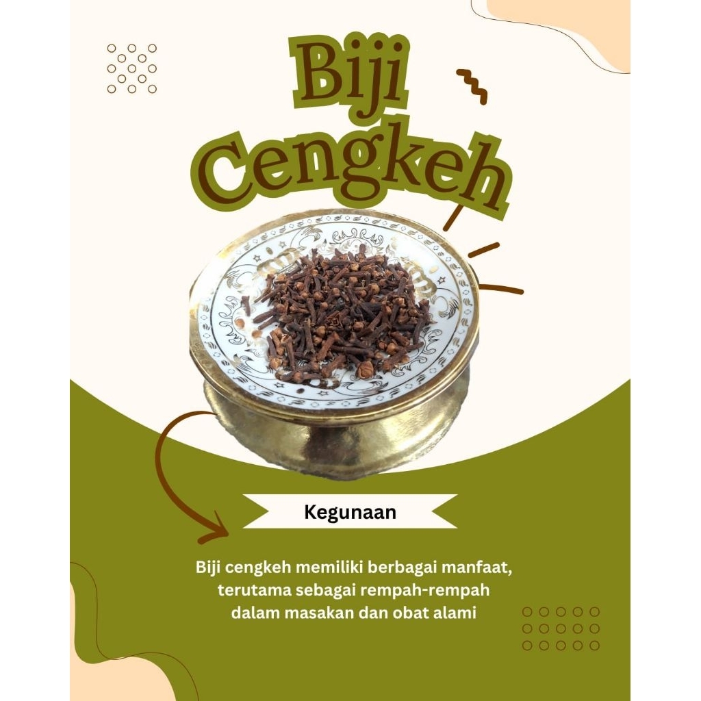 

BIJI CENGKEH | Kualitas 100% Asli | Kemasan 1kg | Halal premium |