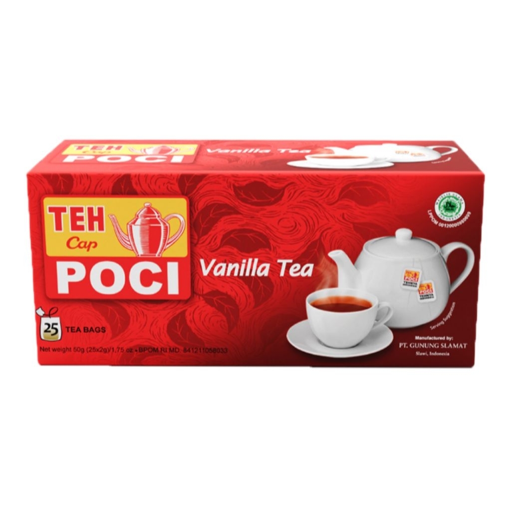 

Poci Teh Hitam Celup Vanila 25 x 2 g