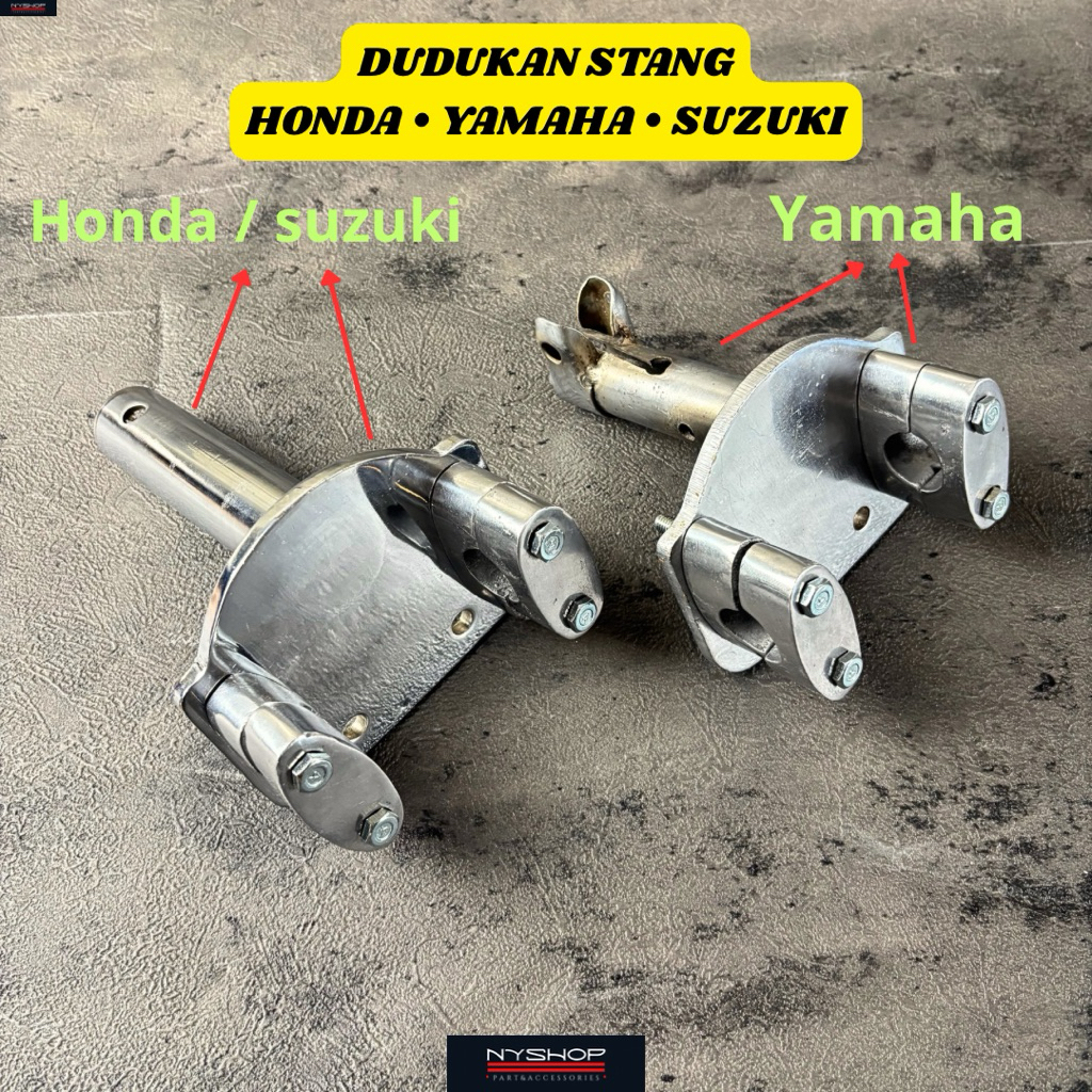 Dudukan Stang Adaptor Peninggi Stang Motor Trondol Bebek Matic Tebal