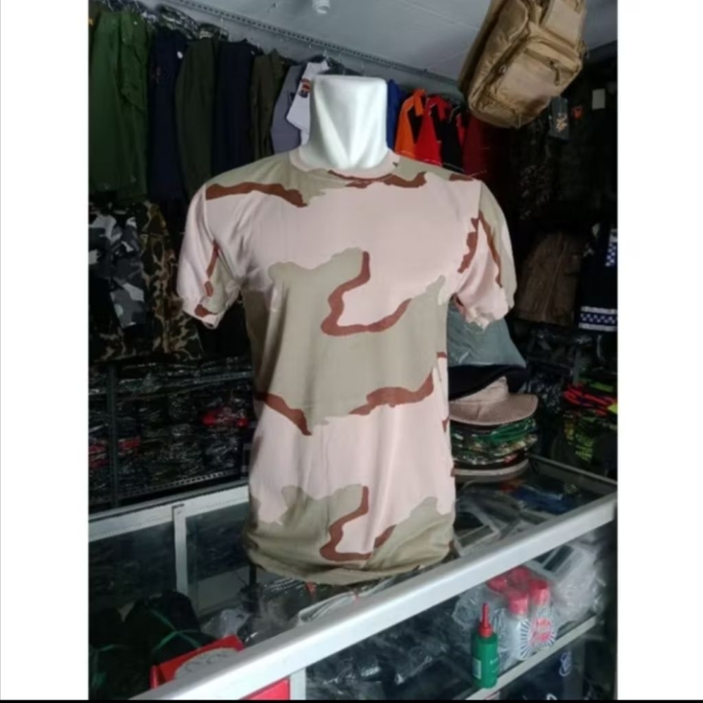 KAOS LENGAN PENDEK LORENG GURUN PASIR