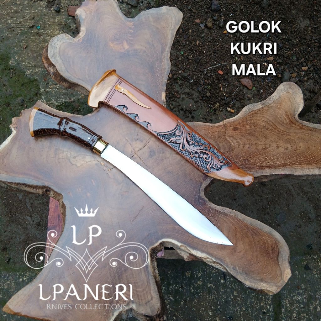 [ Baja per asli sepuh ] golok kebun kukri mala LPANERI.