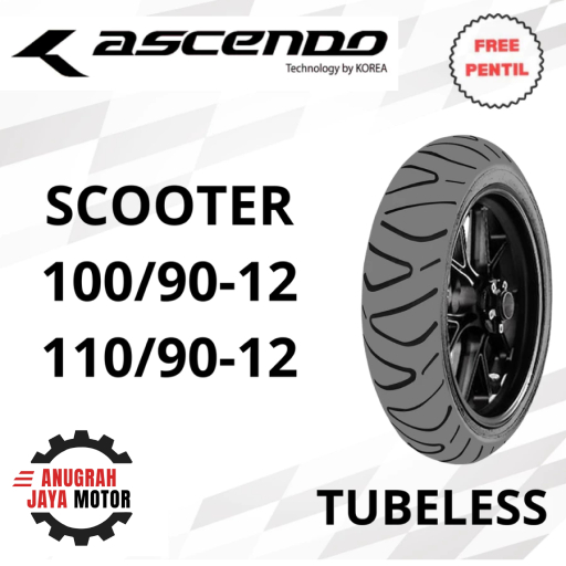Ban Ring 12 Ban Tubeless Ring 12 Ascendo Scooter 100/90-12 110/90-12 Ban Scoopy Ring 12 Ban Motor Ri