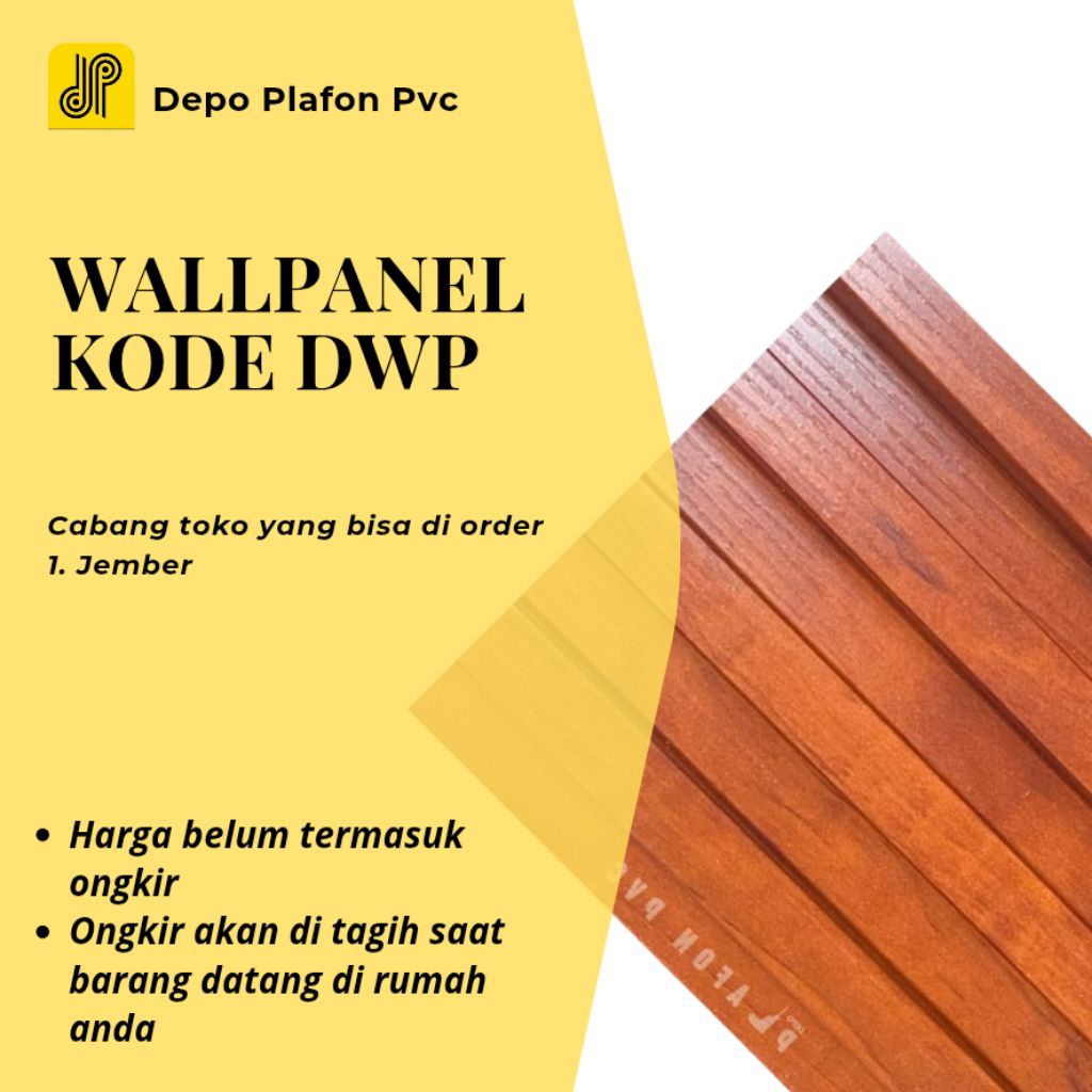 perlembar ❤️ WPC Wallpanel dinding khusus jember