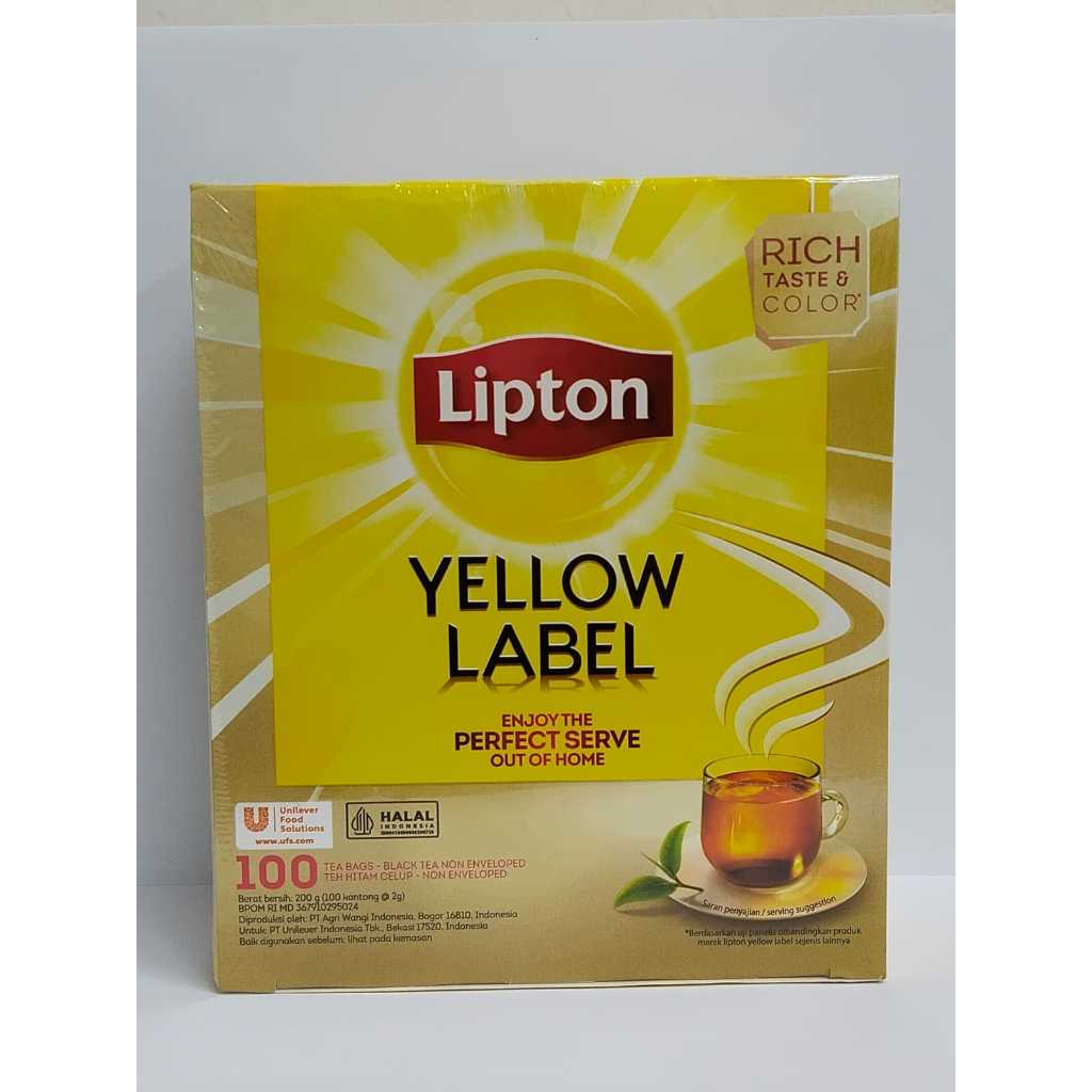 

LIPTON YELLOW LABEL 100 NON ENVELOPED