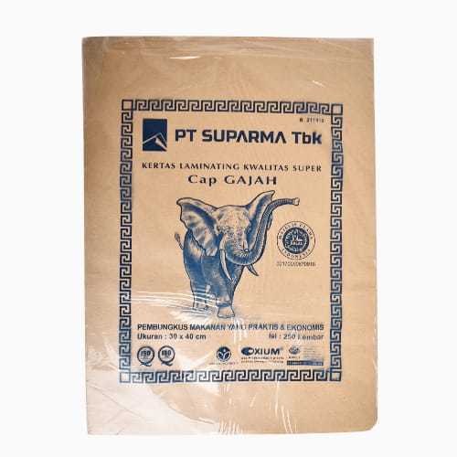 Kertas Bungkus Nasi Cap Gajah Isi 250 / Kertas Nasi Cap Gajah / Kertas Minyak Cap Gajah