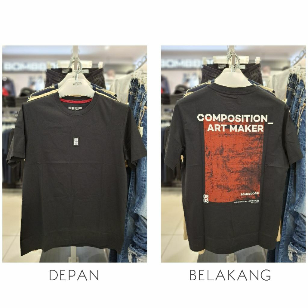 BOMBBOOGIE Kaos Bombboogie Model Terbaru Bombboogie 100% Original