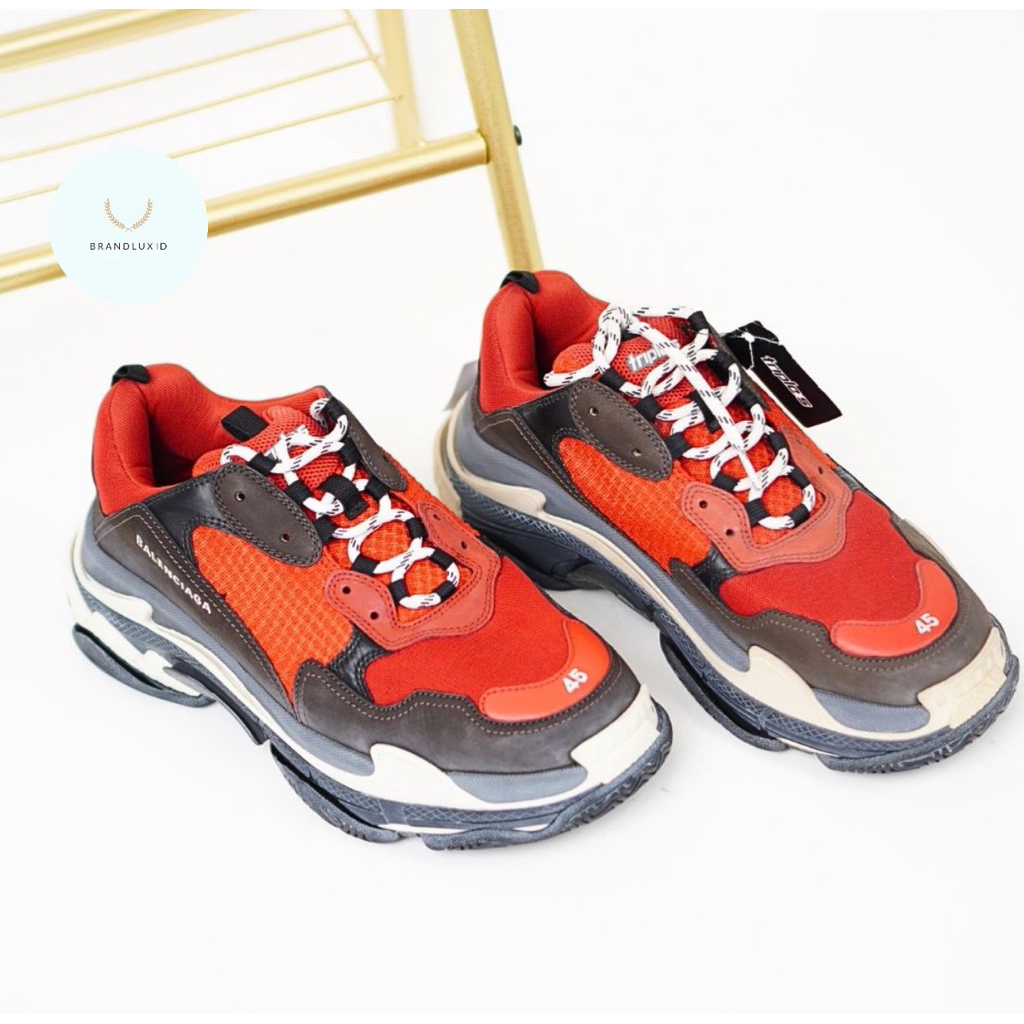 Balenciaga Triple S Sneaker Red