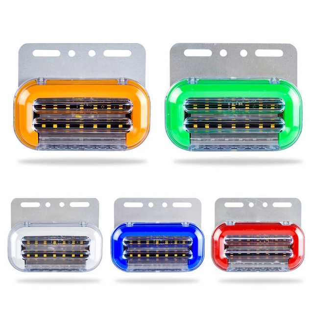 ampu Bak Truk 24 Volt Samping Lampu Kolong LED Truk Lampu Samping Besar Sein Running 12V - 24V