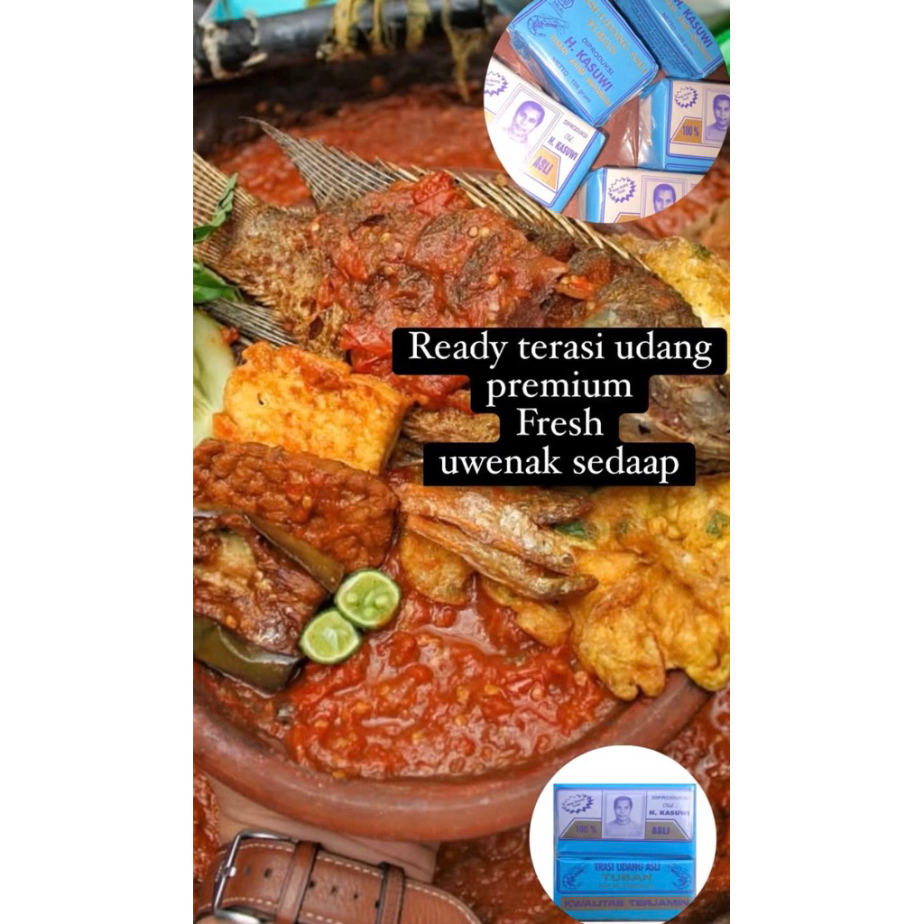 

Terasi udang asli enak dan sedap terasi premium