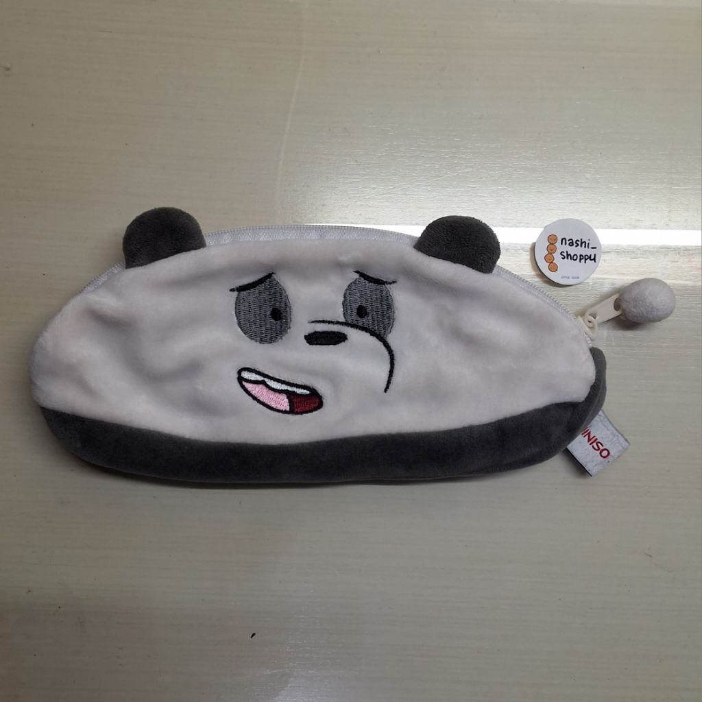 

Preloved Pencil Case Tempat Pensil Bulu Kartun We Bare Bears Panda Miniso