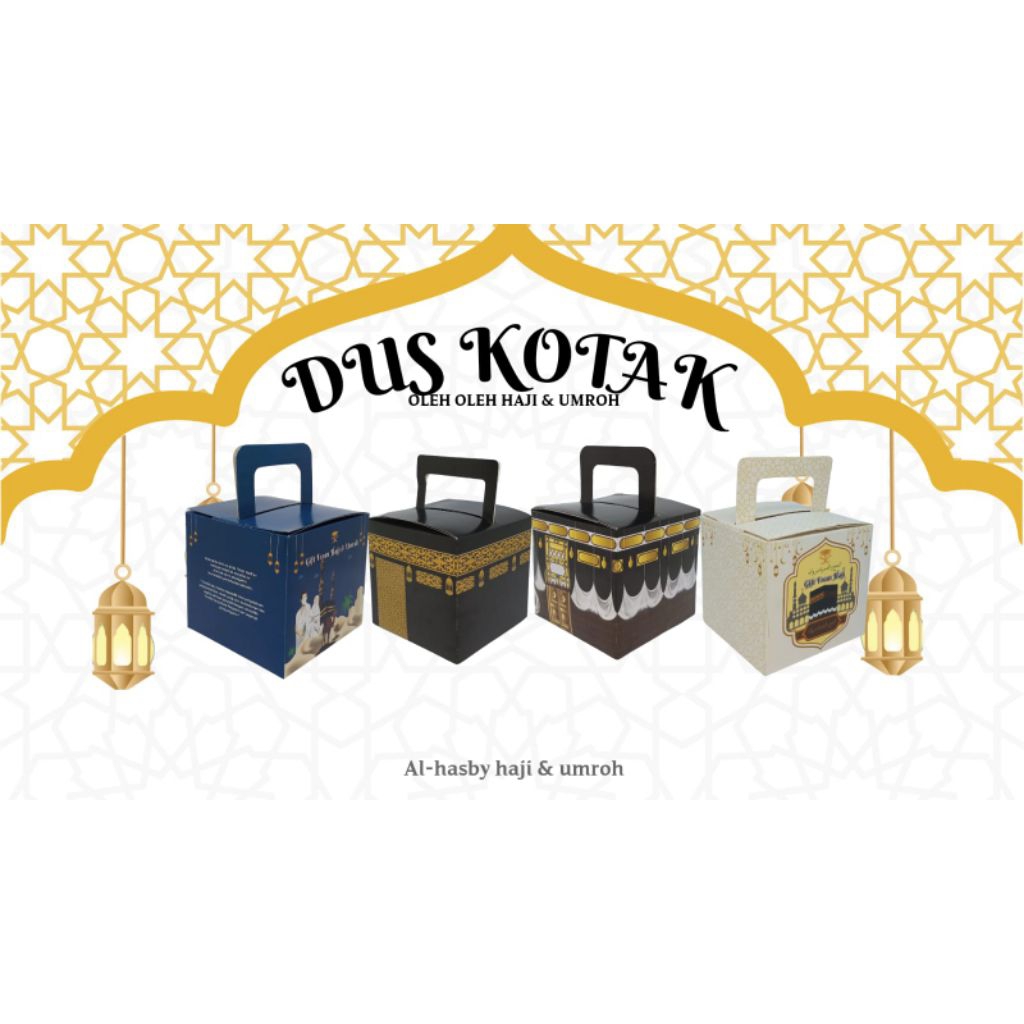 

Dus kotak motif Oleh Oleh Haji dan Umroh 1 pack isi 50 pcs
