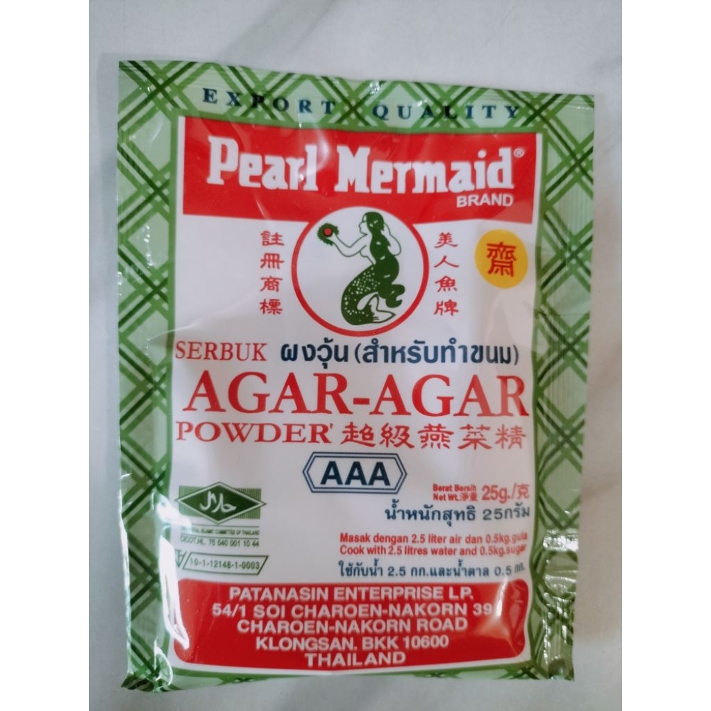 

Agar Agar Thailand Pearl Mermaid AAA 25gr Exp 2026