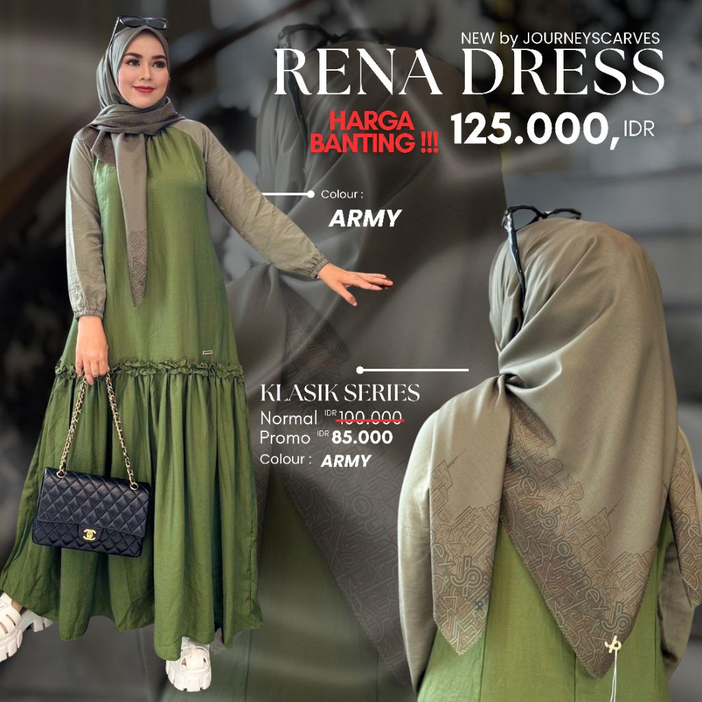 RENA DRESS BY JP JOURNEY ORI 100%