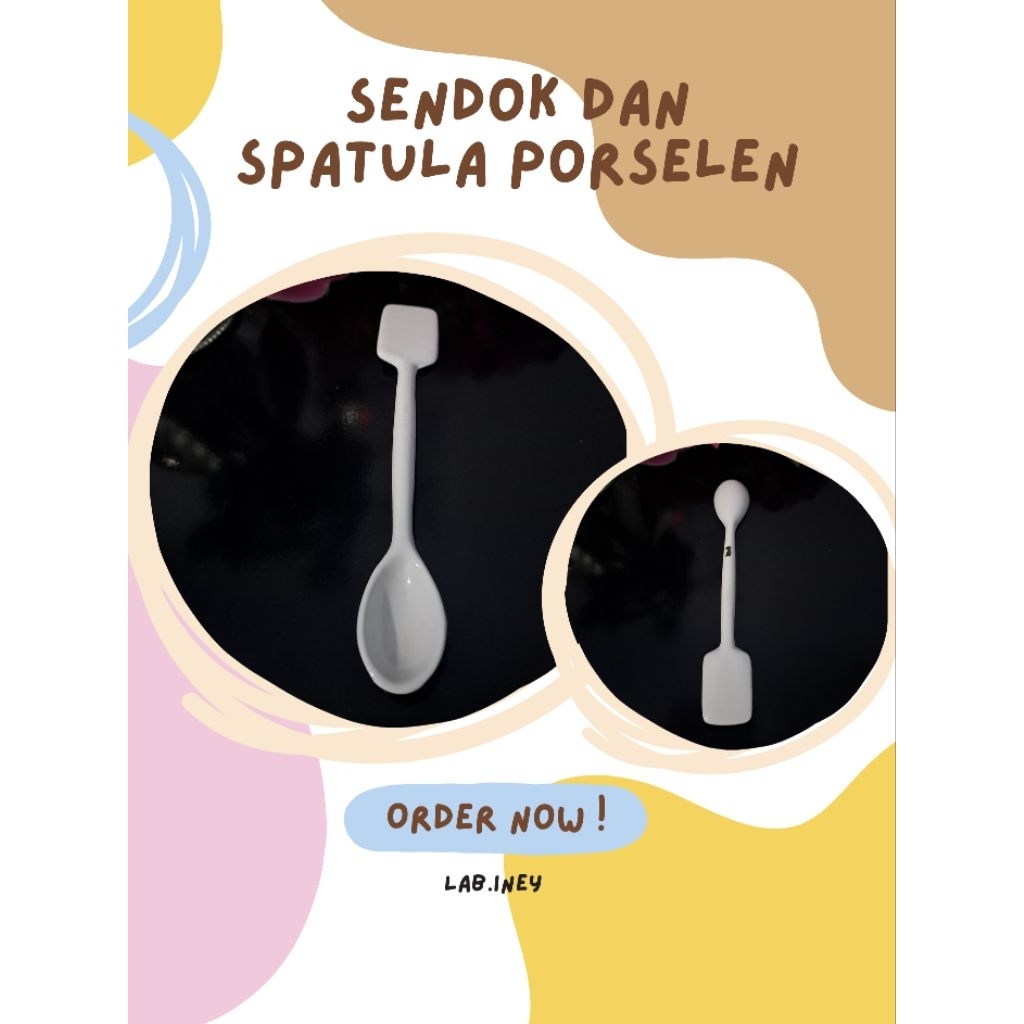 Sendok Porselen || Spatula porselen || Sendok Keramik || Spatula Keramik || Spatula Spoon Porselen |
