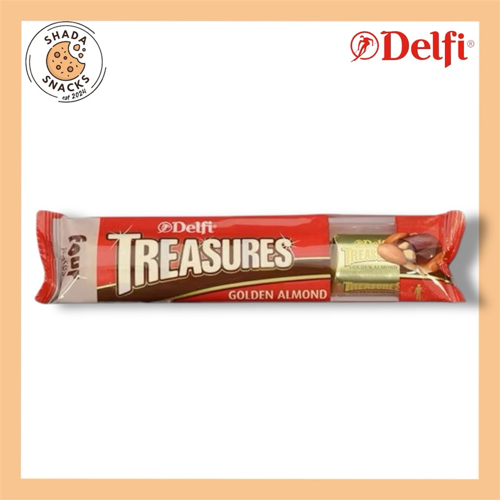 

Delfi Treasures Golden Almond | Chocolate | Jajan Murah | Ecer