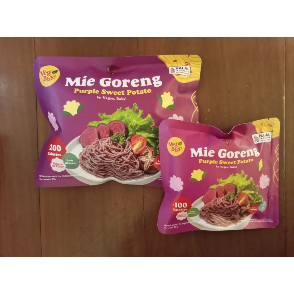 

Vegan Baby - Mie Goreng Sehat ( UBI UNGU ) - ALLIUM FREE, High Fiber, NO MSG, Kids & Pregnancy Friendly Noodles Food