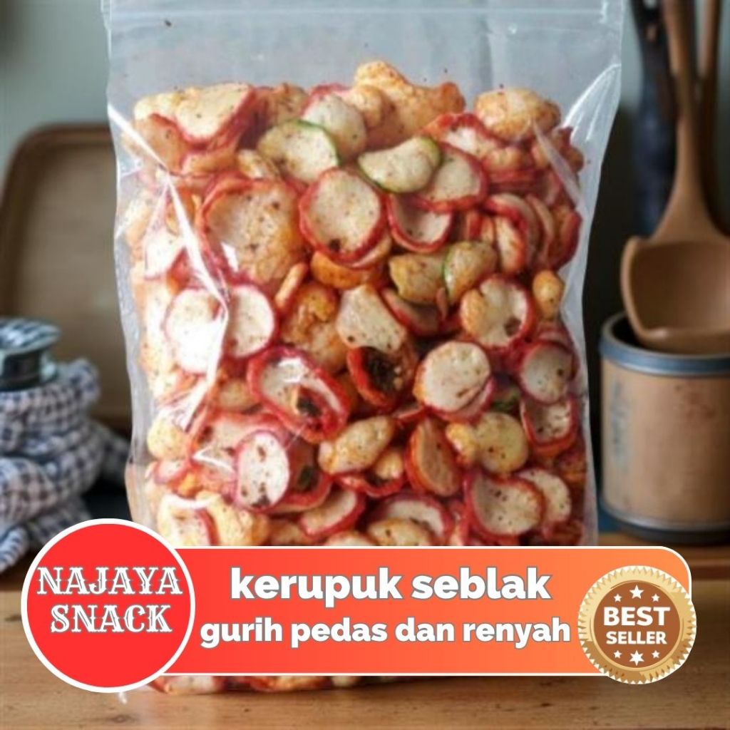 

Najaya snack-Kerupuk Seblak Pedas-SNACK KILOAN MURAH