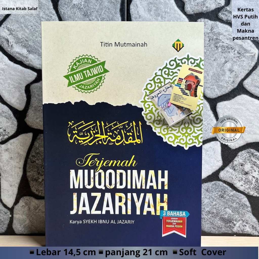 Terjemah jazariyah Muqodimah Jazariyah Dilengkapi makna pesantren ukuran besar