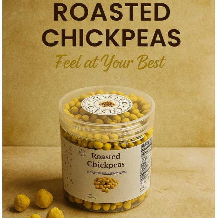 

Roasted Premium Chickpeas in Jar Kacang Arab Panggang Kemasan Toples