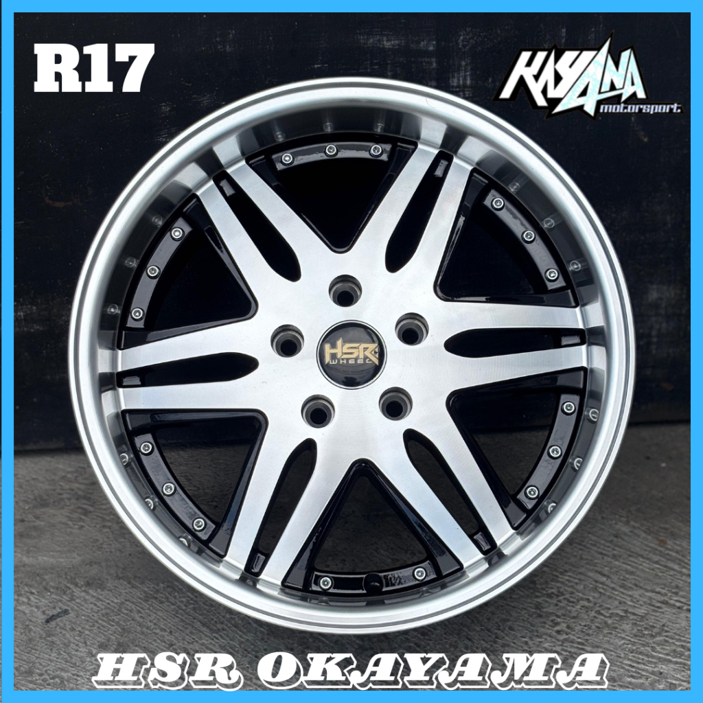Velg Racing Celong Ring 17 Mobil CRV, HRV, Civic, BRV, Odeyssey, Accord Velg HSR Okayama R17