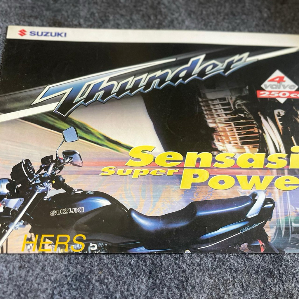 Brosur ASLI Suzuki Thunder 250 GSX 250 Original