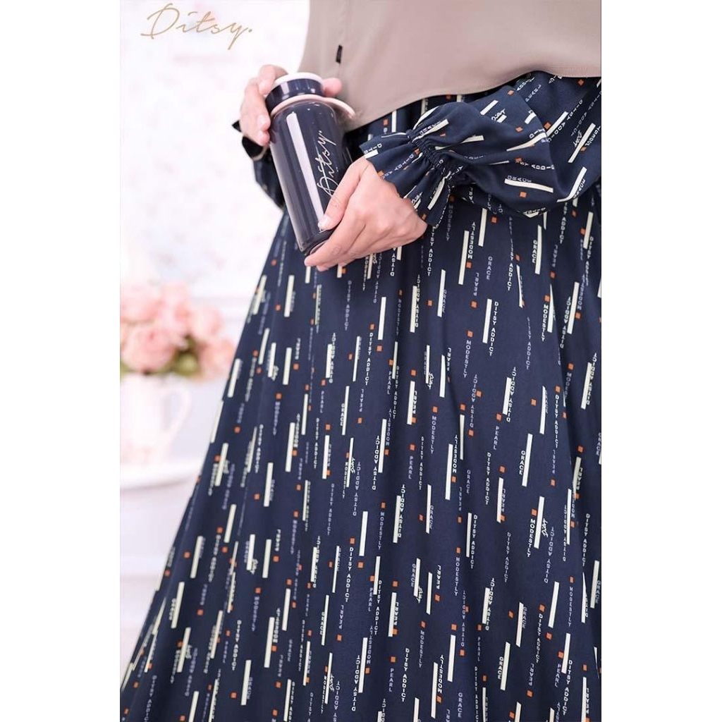 ditsy addict midnight seri 4 ditsy size XS S M L XL, ditsy Agustus di etalase lain