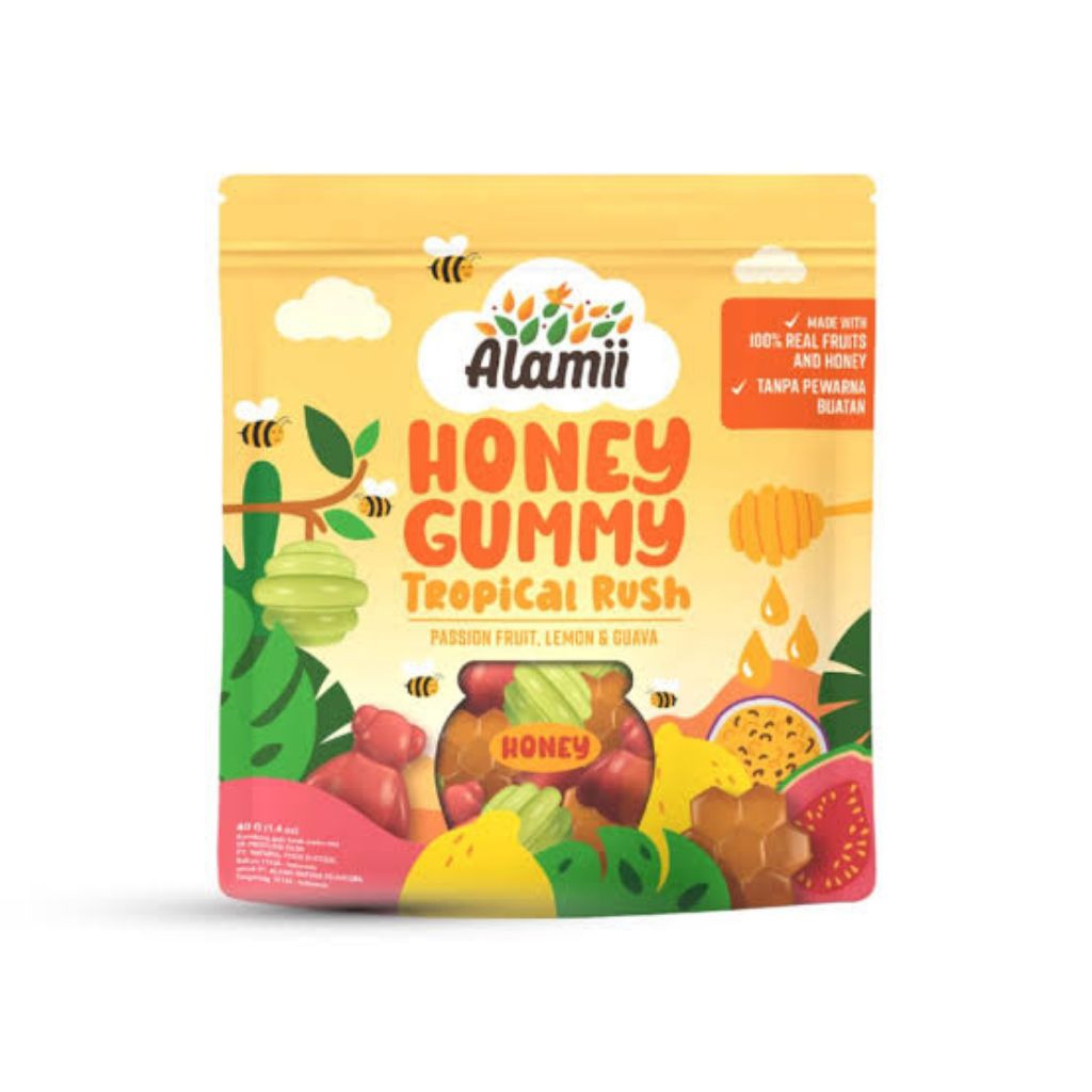 

Alamii Honey Permen Gummy Anak Tropical Rush 40 g