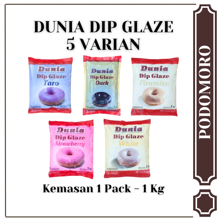 

Dunia Dip Glaze 1 Kg - 5 Varian Rasa - Selai Olesan Roti, Pisang, Donat, Cake