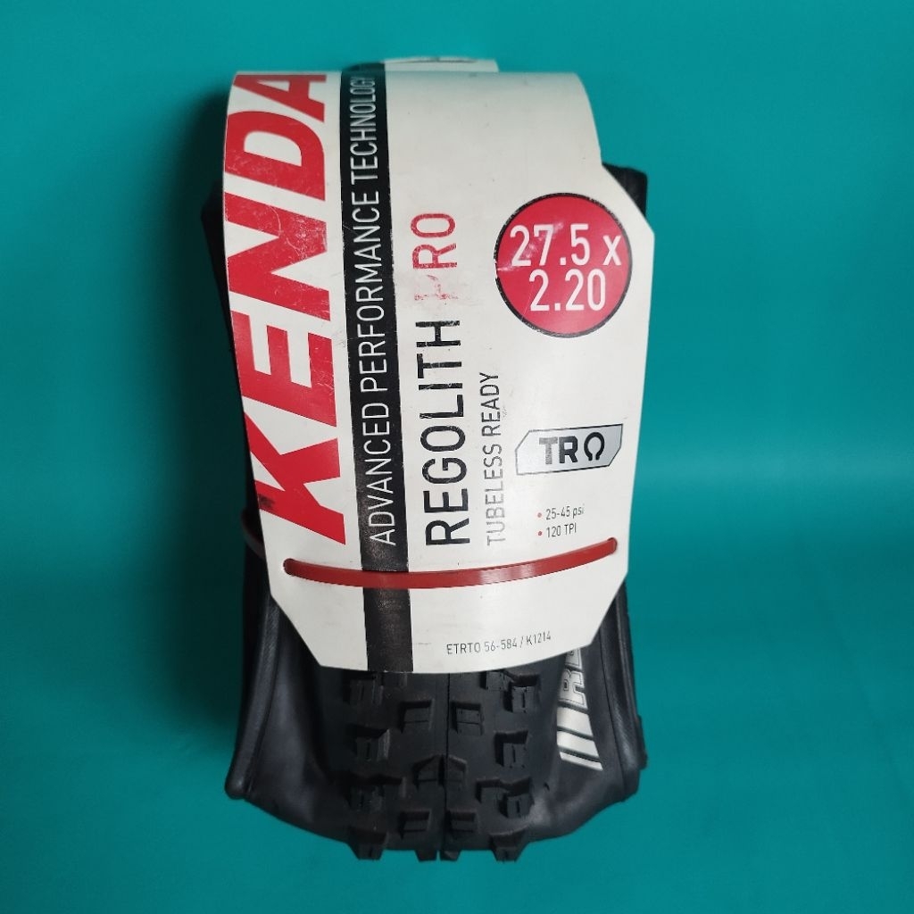 Ban luar Kenda Regolith pro 27.5x2.20 /25-45 PSI TR Tubeless ready