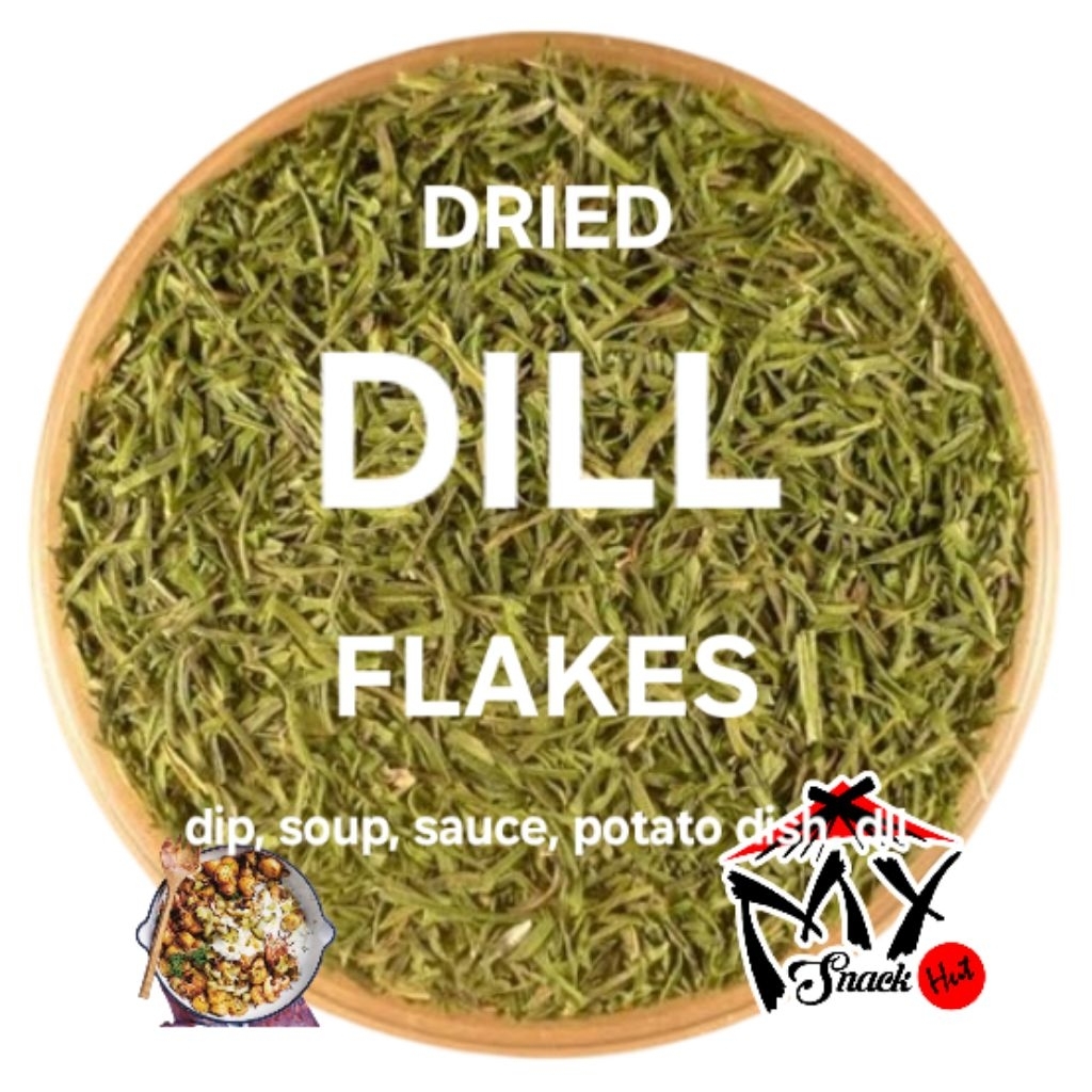 

DRIED DILL FLAKES 5GR DAUN ADAS SOWA KERING HERBS LEAVES REMPAH BUMBU DAPUR MASAK CHIP DIP SOUP SAUCE